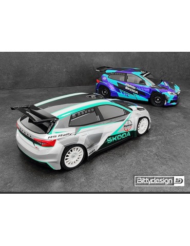 SKODA Fabia RS Rally2 1/10 190mm rally clear body