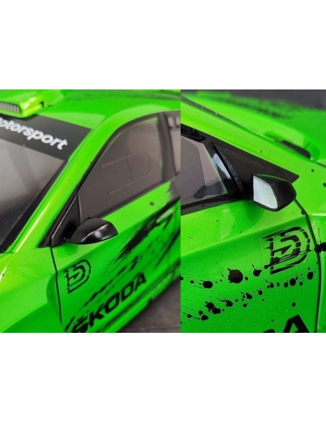 SKODA Fabia RS Rally2 side mirrors
