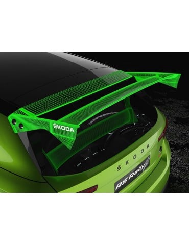 SKODA Fabia RS Rally2 clear wing replacement, extra Hard 1,5mm