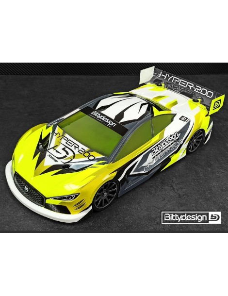 HYPER-200 Clear Body 1/10 TC 200mm nitro, Lightweight