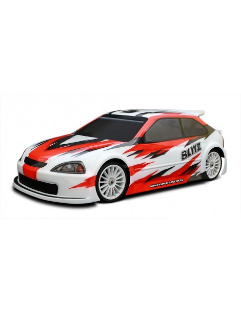BLITZ EK9 1/10 190mm Fronti Touring Car Bodyshell 0,7mm incl. Wing