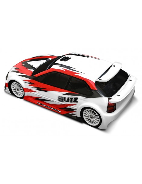 BLITZ EK9 1/10 190mm Fronti Touring Car Bodyshell 0,7mm incl. Wing