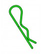 Team Corally - Body Clips - 45 Bent - Small - Green - 10 pcs
