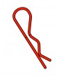 Team Corally - Body Clips - 45 Bent - Small - Red - 10 pcs