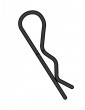 Team Corally - Body Clips - 45 Bent - Small - Black - 10 pcs