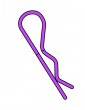 Team Corally - Body Clips - 45 Bent - Small - Purple - 10 pcs