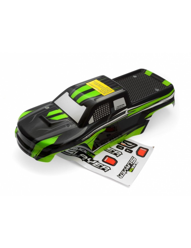 Painted Truck Body MT (Black/Green) 1/16