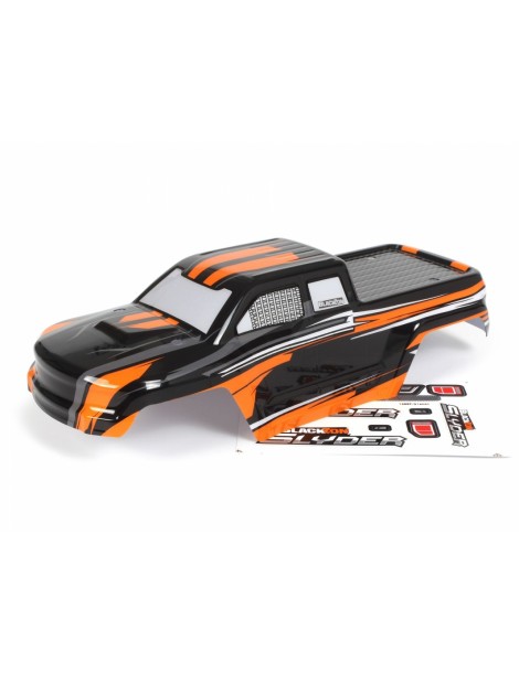 Painted Truck Body MT (Black/Orange) 1/16