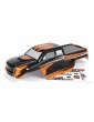Painted Truck Body MT (Black/Orange) 1/16