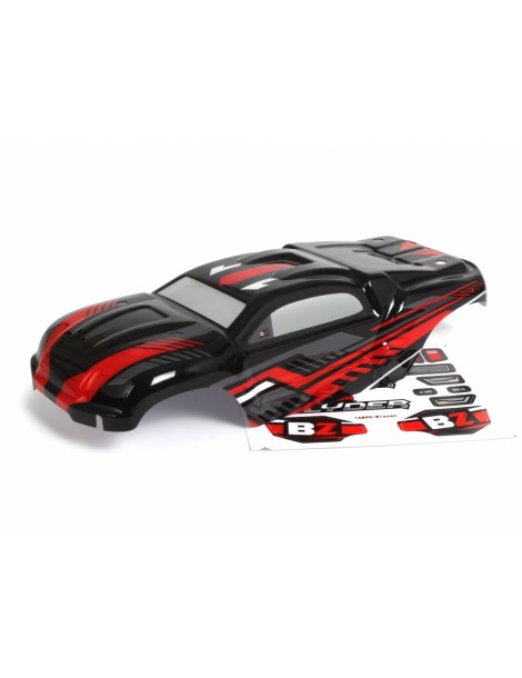 Painted Truck Body ST (Black/Red) 1/16