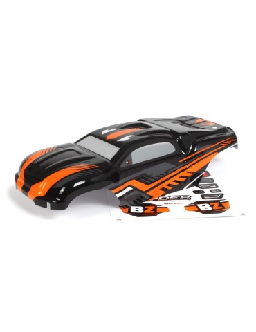 Painted Truck Body ST (Black/Orange) 1/16