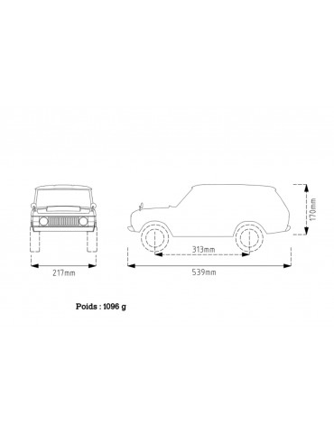 313MM ABS BODY 3 DOORS