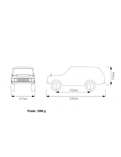 313MM ABS BODY 3 DOORS