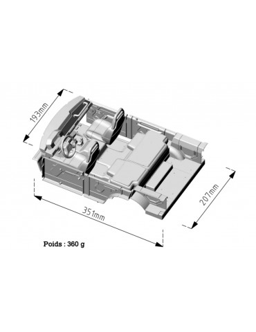 COMPLETY INTERIOR FOR DISCO ABS BODY + REAR SEATS