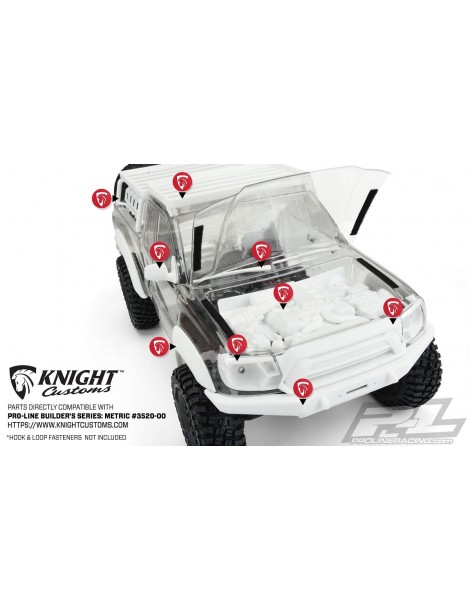 Builders Series: Metric Clear Body for 12.3" (313mm) Wheelbase Scale Crawlers