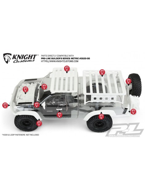 Builders Series: Metric Clear Body for 12.3" (313mm) Wheelbase Scale Crawlers