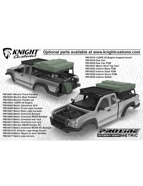 Builders Series: Metric Clear Body for 12.3" (313mm) Wheelbase Scale Crawlers