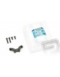 Clear Front Wing & Black Anodized Aluminum Mount