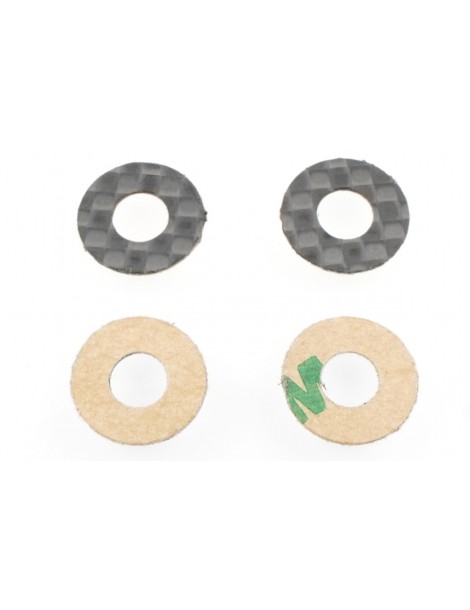 Ultra 1/10 Offroad & 1/12 Onroad Carbon Fiber Body Washers (4pcs | for 5mm Posts)