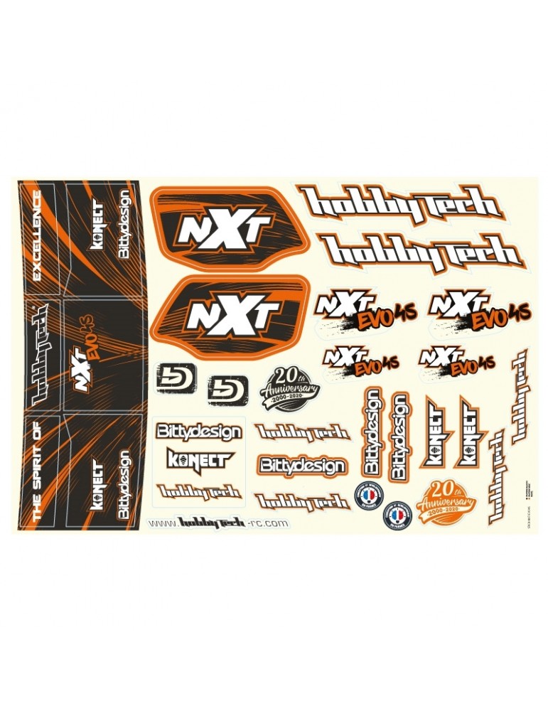 SPIRIT NXT EVO4S STICKERS SHEET