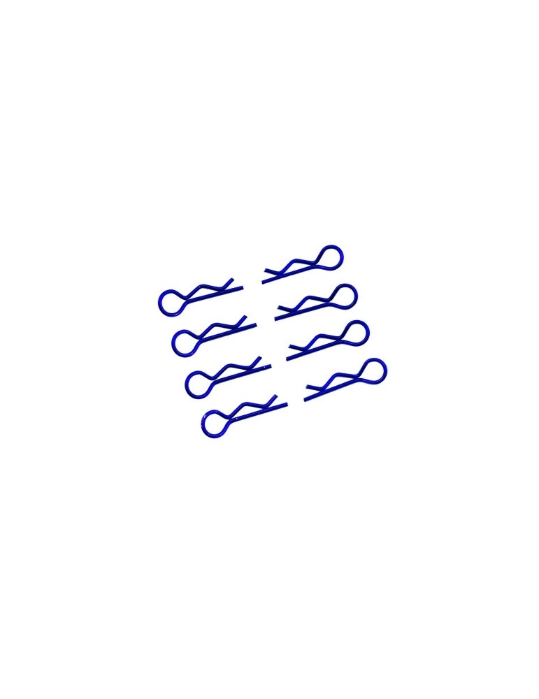 Body Clips 1/10 L and R Blue, 4+4 Pcs.