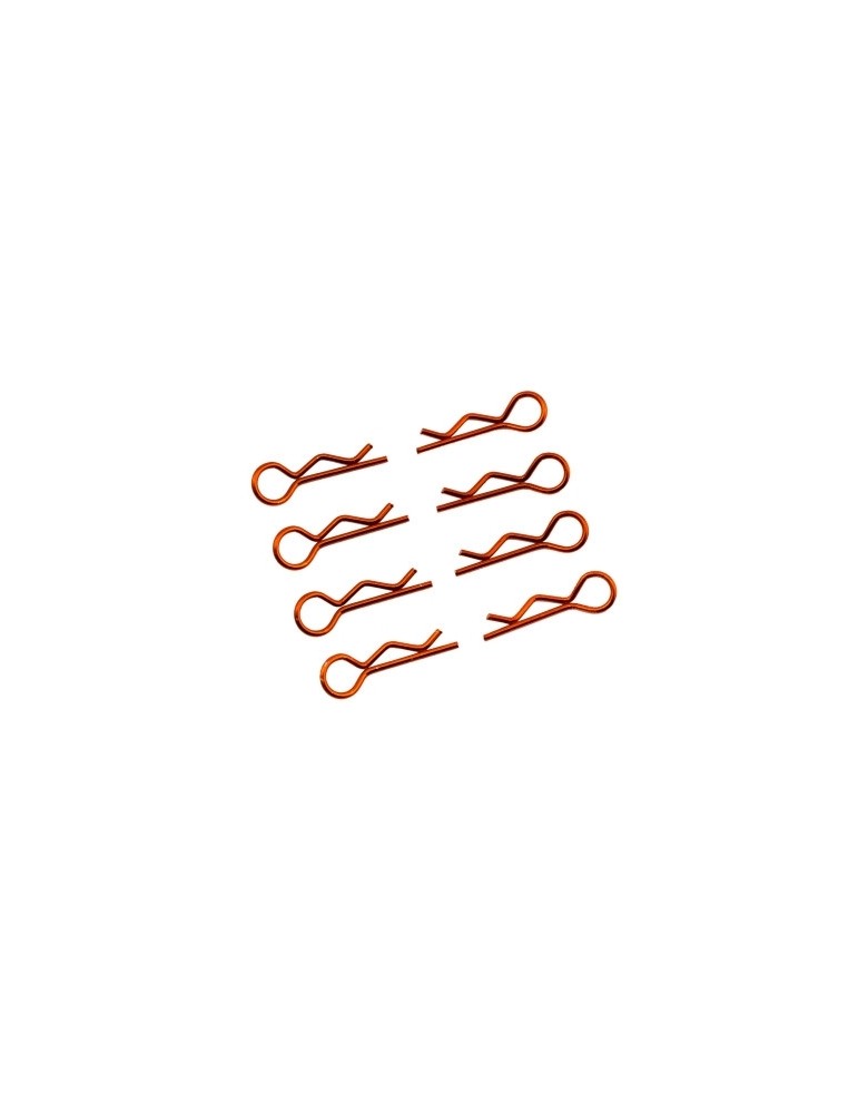 Body Clips 1/10 L and R Orange, 4+4 Pcs.
