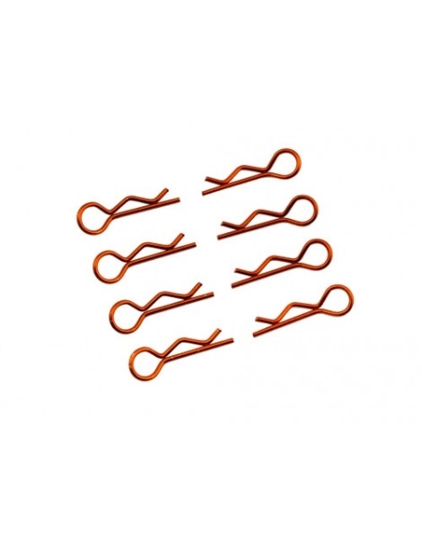 Body Clips 1/10 L and R Orange, 4+4 Pcs.