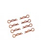 Body Clips 1/10 L and R Orange, 4+4 Pcs.