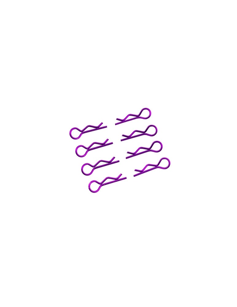 Body Clips 1/10 L and R Purple, 4+4 Pcs.