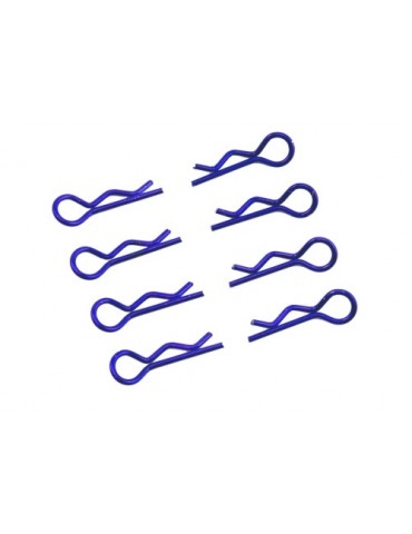 Body Clips 1/8 L and R Blue, 4+4 Pcs.