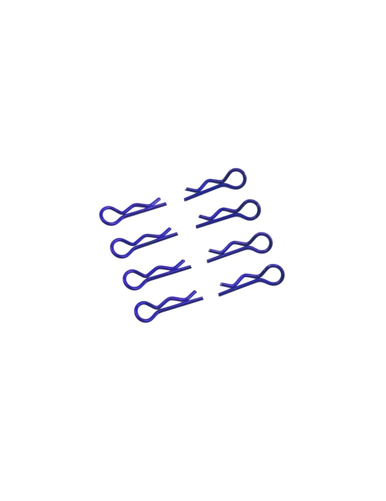 Body Clips 1/8 L and R Blue, 4+4 Pcs.