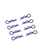 Body Clips 1/8 L and R Blue, 4+4 Pcs.