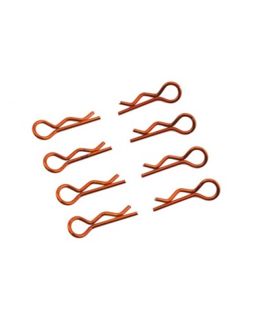 Body Clips 1/8 L and R Orange, 4+4 Pcs.
