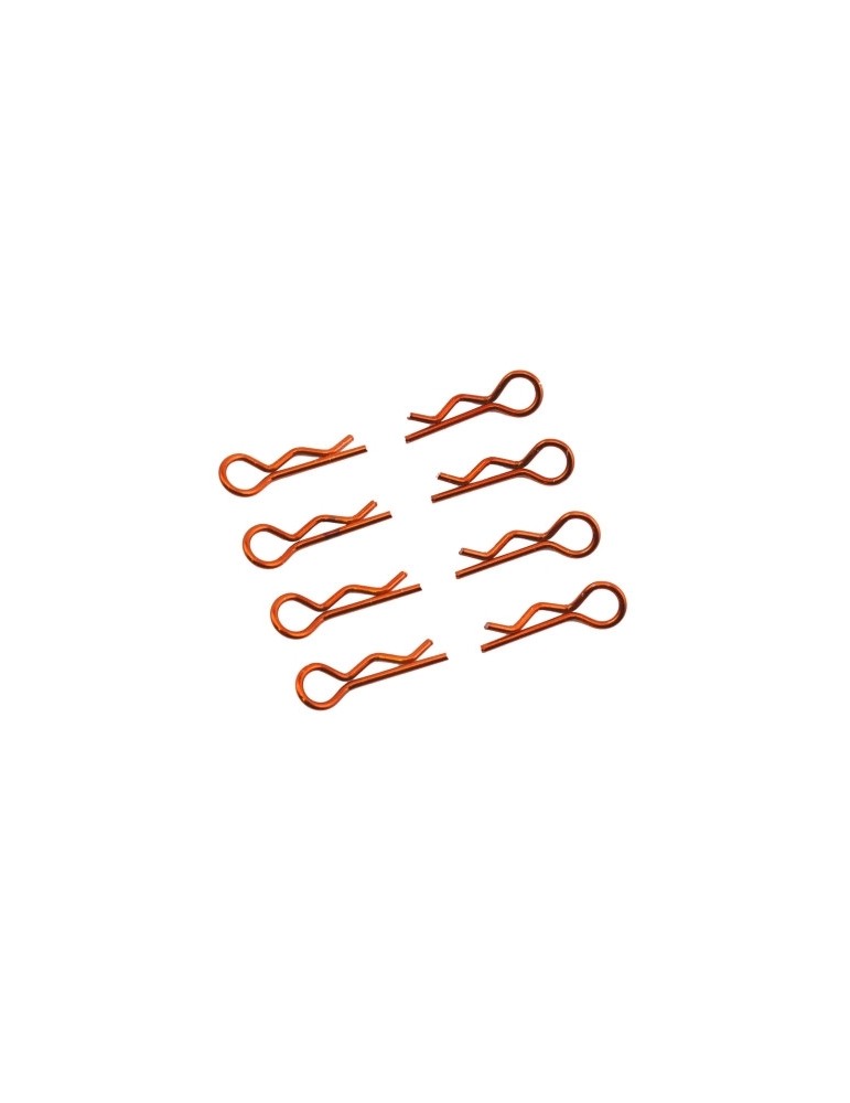 Body Clips 1/8 L and R Orange, 4+4 Pcs.