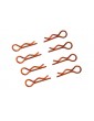 Body Clips 1/8 L and R Orange, 4+4 Pcs.