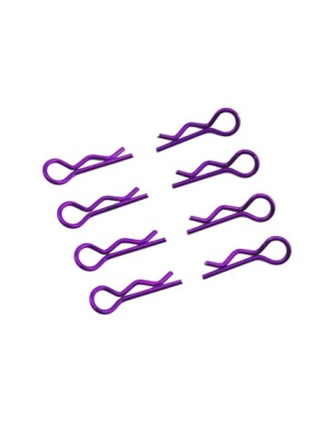 Body Clips 1/8 L and R Purple, 4+4 Pcs.