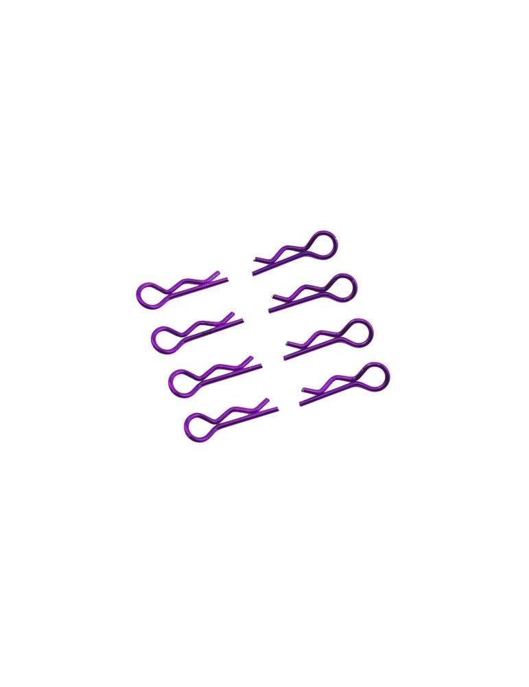 Body Clips 1/8 L and R Purple, 4+4 Pcs.