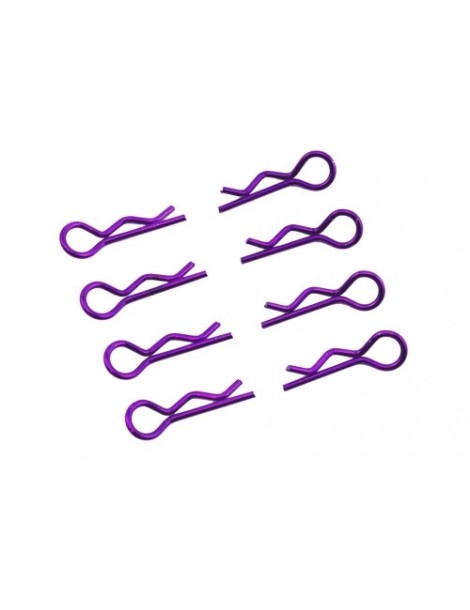 Body Clips 1/8 L and R Purple, 4+4 Pcs.
