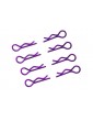 Body Clips 1/8 L and R Purple, 4+4 Pcs.