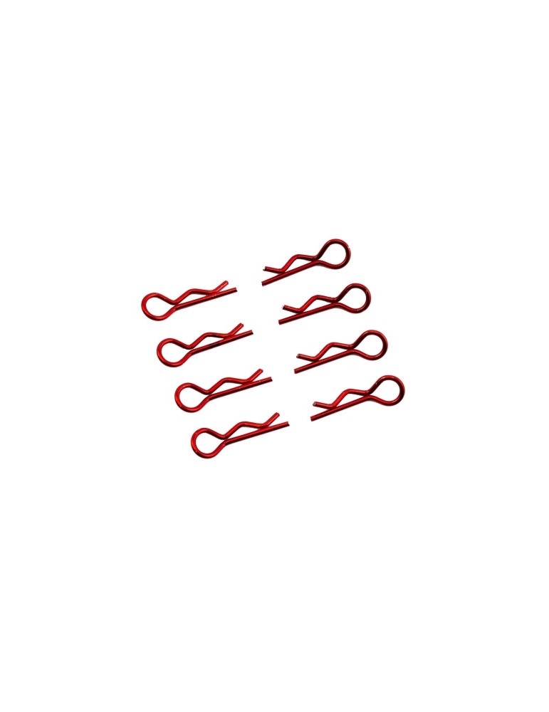 Body Clips 1/8 L and R Red, 4+4 Pcs.
