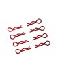 Body Clips 1/8 L and R Red, 4+4 Pcs.