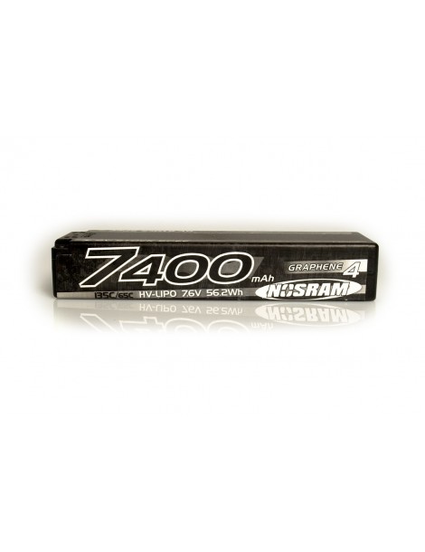 Graphene-4 7400mAh 7.6V HV LiPo akumuliatorius su hardcase korpusu