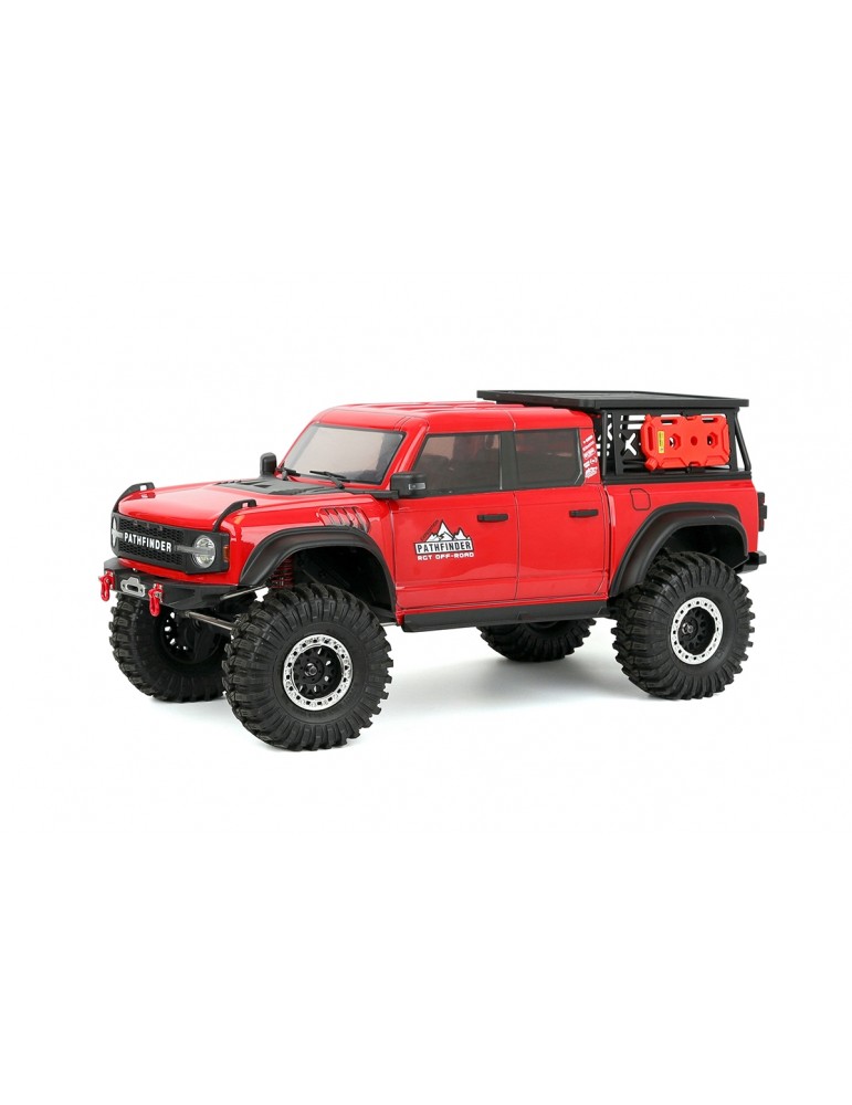 RC modelis RGT Pathfinder 1/10 raudonas su LED ir portalinėmis ašimis