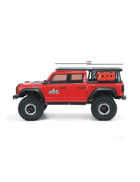 RC modelis RGT Pathfinder 1/10 raudonas su LED ir portalinėmis ašimis