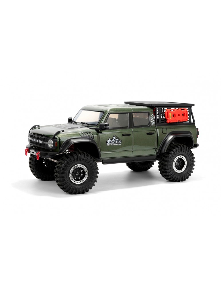 RC modelis RGT Pathfinder 1/10 žalias su LED ir portalinėmis ašimis