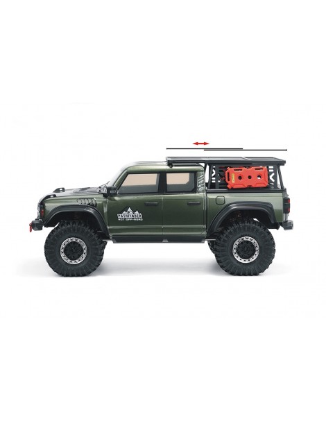 RC modelis RGT Pathfinder 1/10 žalias su LED ir portalinėmis ašimis