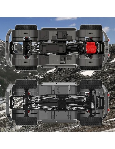 RC modelis RGT Pathfinder 1/10 baltas su portalinėmis ašimis