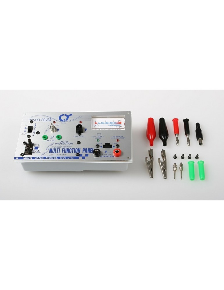 Q-Model 212-2 automatinė RC Power Panel su integruotu siurbliu ir voltmetru