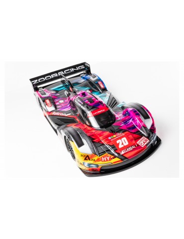 Hyrax 190 mm skaidrus Hyper Car RC kėbulas 0,7 mm ZR-0020-07