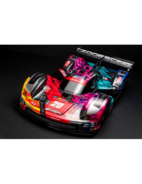 Hyrax 190 mm skaidrus Hyper Car RC kėbulas 0,7 mm ZR-0020-07